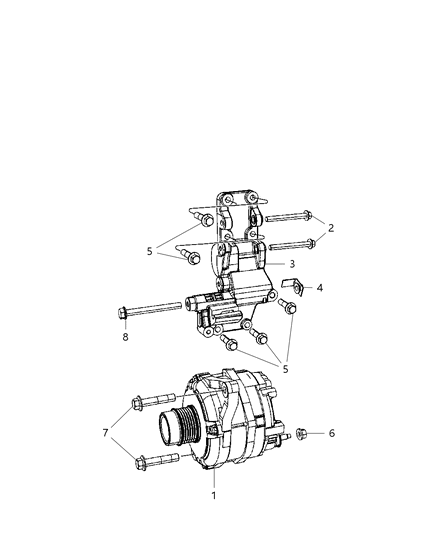 2007 Jeep Patriot Alternator Diagram 1