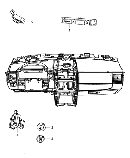 2015 Dodge Grand Caravan Switches Instrument Panel Diagram