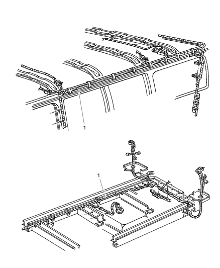 1997 Dodge Ram Van Wiring - Body & Accessories Diagram