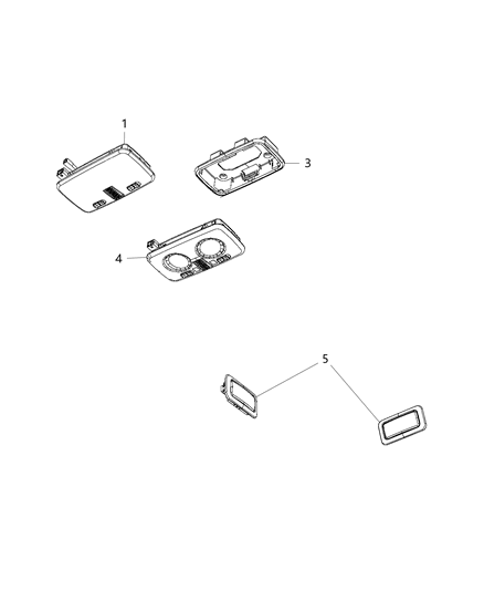 2020 Ram ProMaster 1500 Lamp-Dome Diagram for 6UF22LXHAA