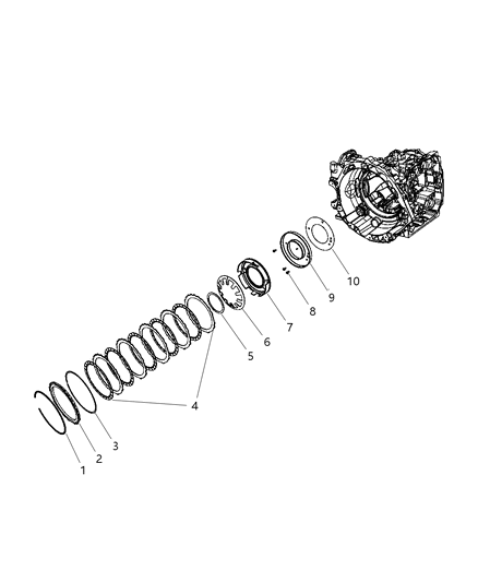 2015 Ram ProMaster 1500 Low / Reverse Clutch Diagram