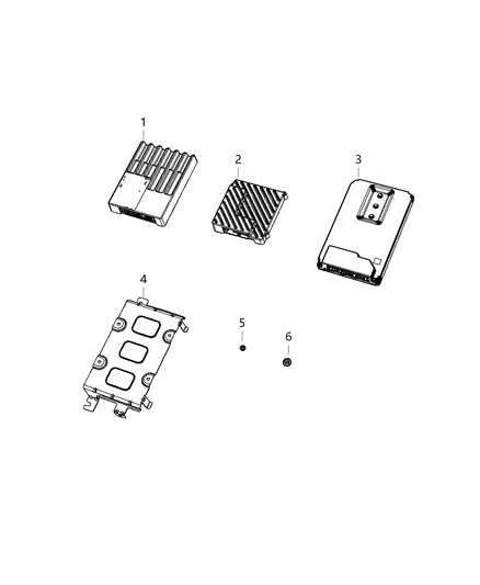 2021 Ram 1500 Amplifier Diagram for 68495797AA