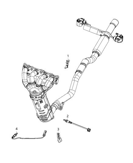 2021 Jeep Cherokee Oxygen Sensors Diagram 3