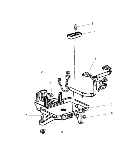 2004 Jeep Grand Cherokee Alternator And Battery Wiring Diagram for 56050276AC