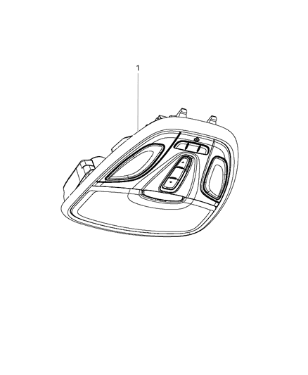 2014 Dodge Dart Console-Overhead Diagram for 5MW38HDAAB