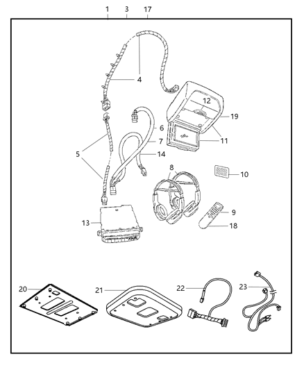 2008 Chrysler Pacifica Bracket-Rear Seat Video Diagram for 4685951AE