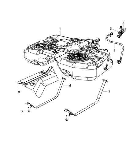 2012 Dodge Caliber Fuel Tank Diagram