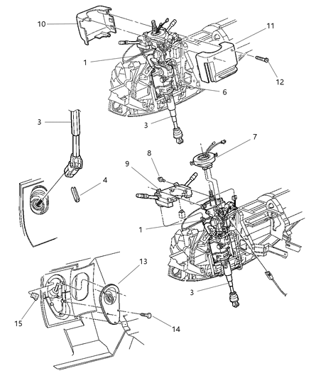 2000 Dodge Stratus SHROUD-Steering Column Diagram for QH17LAZAB