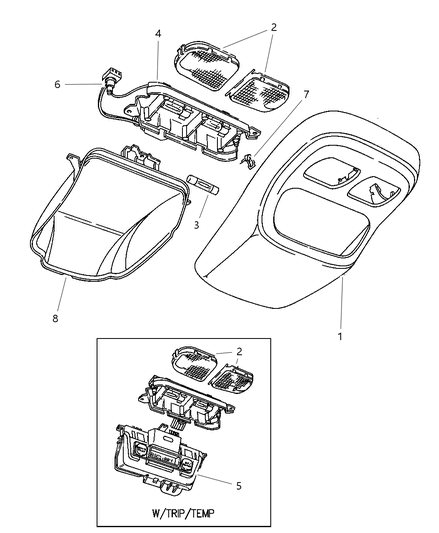 1997 Dodge Ram 1500 Overhead Console Diagram