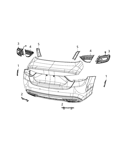 2015 Chrysler 200 Assemblies, Rear Lamp Diagram