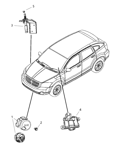 2007 Dodge Caliber Alarm System Diagram