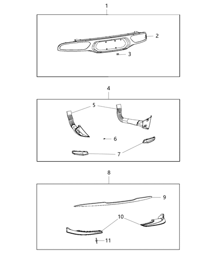 2015 Dodge Viper Spoiler-LIFTGATE Diagram for 68187848AA