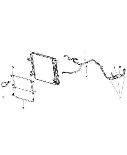 2015 Ram 4500 Transmission Cooler & Lines Diagram 2