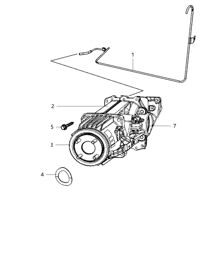 2007 Jeep Patriot Axle Assembly, Rear Diagram