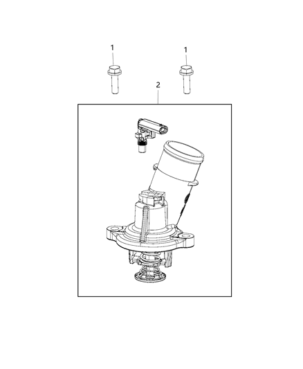 2017 Ram 3500 Pickup Thermostat & Related Parts Diagram 2