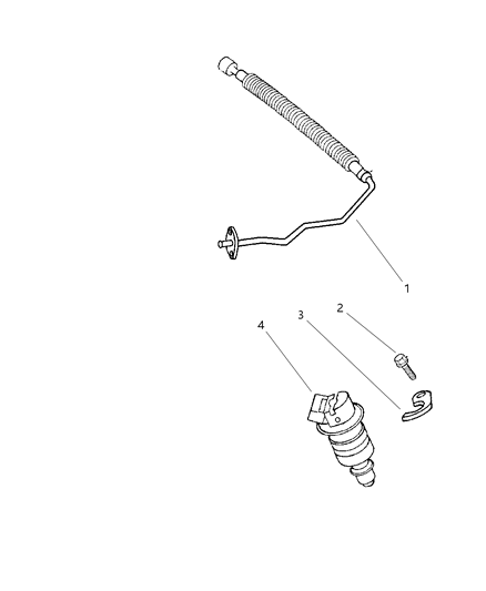 1999 Dodge Viper Fuel Supply Tube Diagram