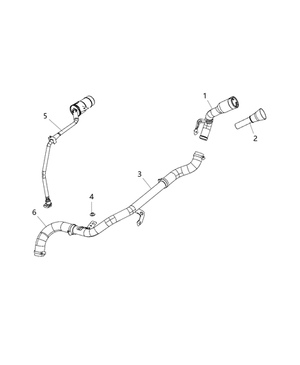 2020 Jeep Wrangler Fuel Filler Diagram for 68297733AC