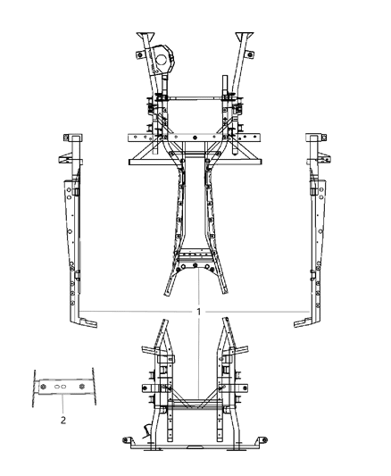 2017 Dodge Viper Frame, Complete Diagram