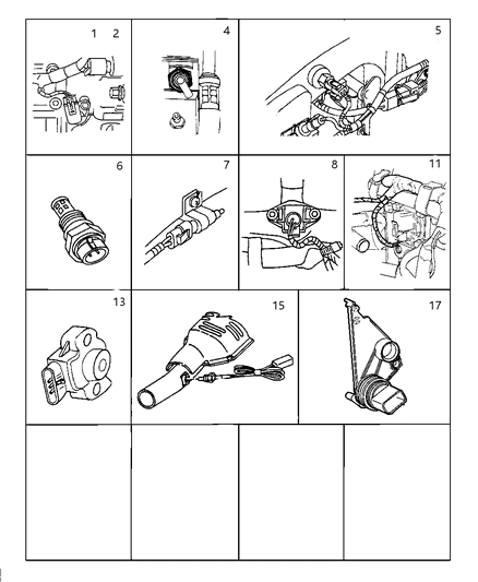 1999 Chrysler Sebring Sensors Diagram