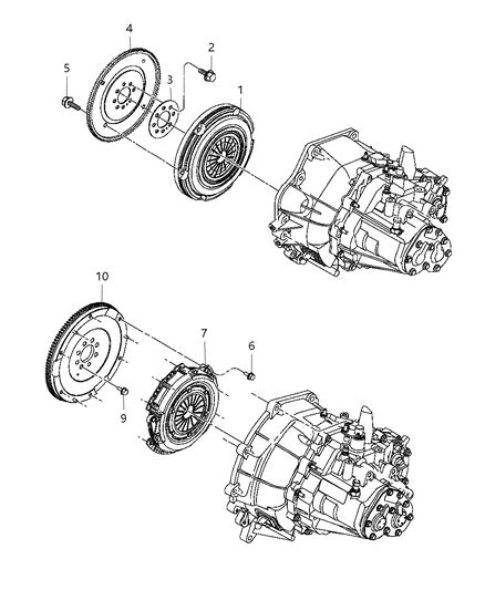 2001 Dodge Neon Clutch-Clutch Diagram for 4668503AA