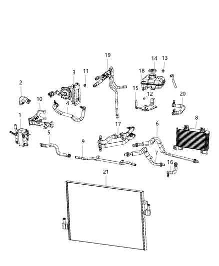 2020 Dodge Challenger CHILLER-CHILLER Diagram for 68318327AB