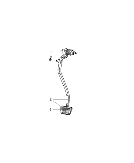 2009 Dodge Nitro Pedal-Clutch Diagram for 52109840AE