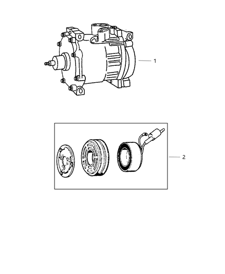 1998 Dodge Durango Compressor, A/C Diagram