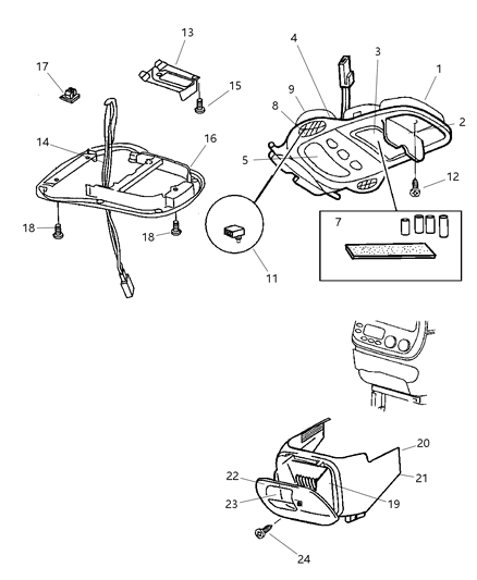 2000 Chrysler Voyager Door Diagram for 4762154