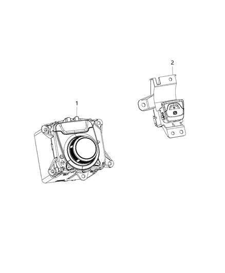 2016 Chrysler 200 Switches - Console Diagram