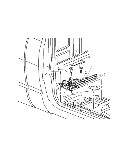 2007 Dodge Ram 3500 Rod-Jack Handle Diagram for 5072841AB