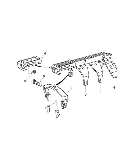 2005 Dodge Ram 2500 Fork & Rails Diagram 2