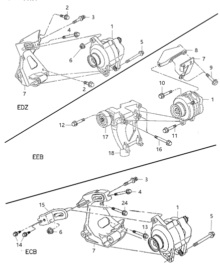 1997 Chrysler Cirrus ALTERNATOR Diagram for 4609230AA