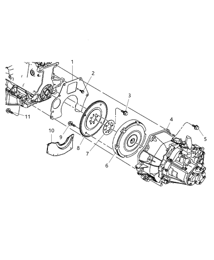 2004 Chrysler PT Cruiser Trans Diagram for 5080980AC