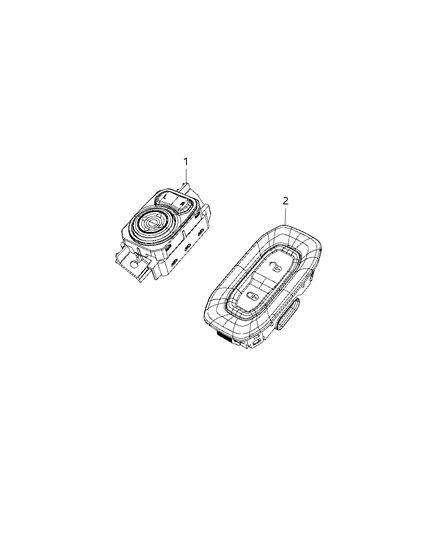 2019 Jeep Wrangler Switches, Door And Mirror Diagram