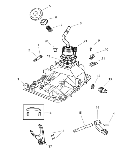 1997 Dodge Ram 2500 Rail-Over Drive Lug Diagram for 4778216