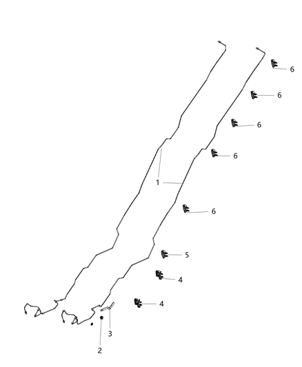 2015 Ram 3500 Tube-Brake Diagram for 68203821AC