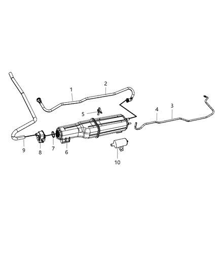 2011 Ram 1500 Pump-Vapor Diagram for 5147068AA