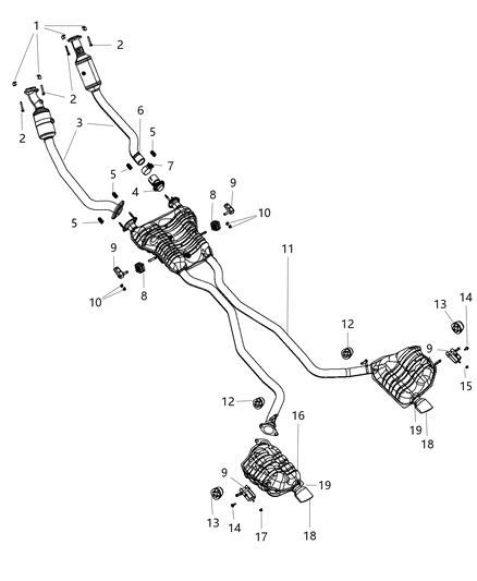 2017 Jeep Grand Cherokee Exhaust System Diagram 2