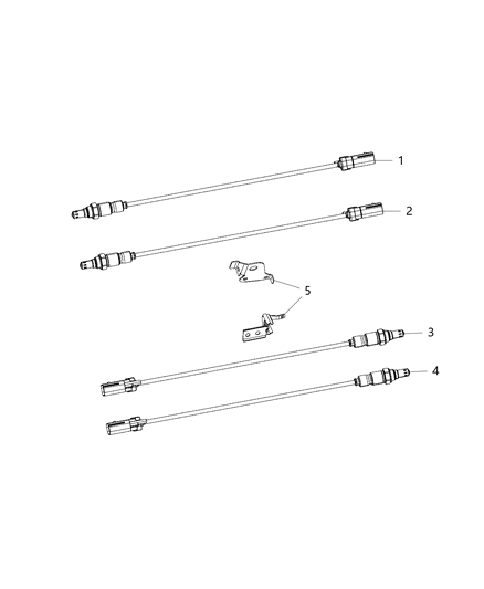 2015 Chrysler 200 Bracket-Oxygen Sensor Diagram for 68203432AA