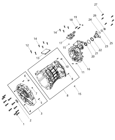 2012 Dodge Challenger Case Diagram