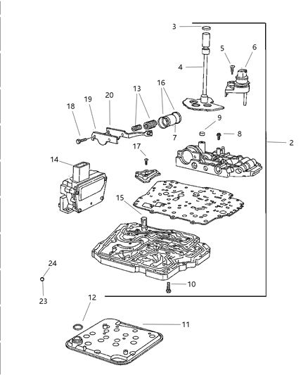 2005 Jeep Liberty Valve Body Diagram 1