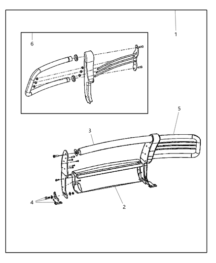 2001 Jeep Grand Cherokee Guard Kit-Brush Diagram for 82205223