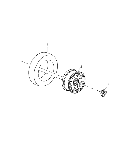 2008 Dodge Nitro Wheel Kit Diagram 1