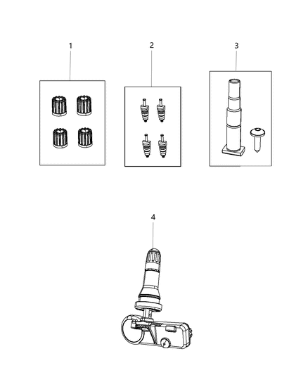 2021 Jeep Cherokee Tire Monitoring System Diagram