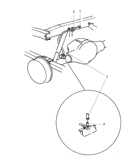 2000 Dodge Ram 2500 Regular Cab Vent, Axle Diagram