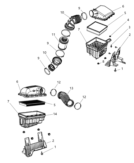 2006 Dodge Ram 2500 Air Cleaner Diagram