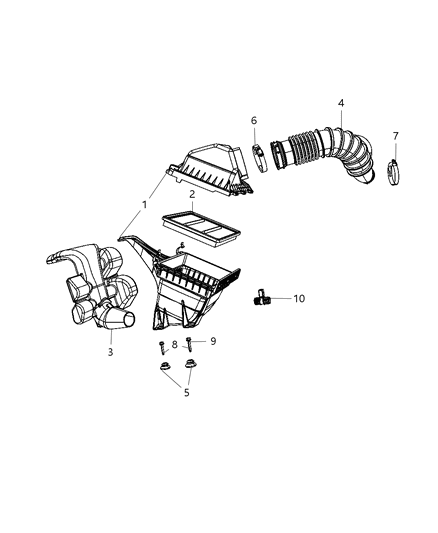 2009 Dodge Journey Body Diagram for 4891897AD