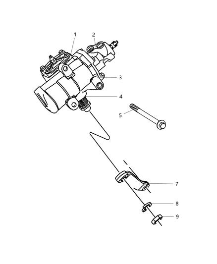 2007 Dodge Ram 3500 Gear - Power Steering & Parts Diagram