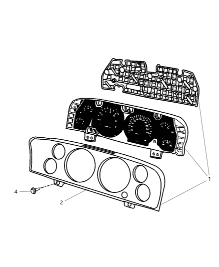 2007 Dodge Ram 2500 Cluster Diagram for 5172052AE