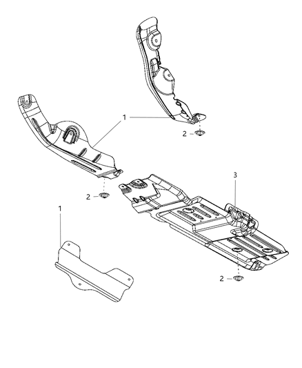 2009 Jeep Grand Cherokee Exhaust System Heat Shield Diagram